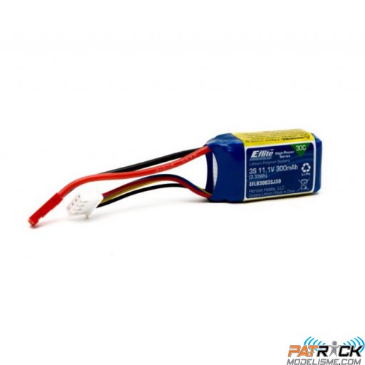Batterie LiPo E-flite 11,1V 3S 300mAh 30C JST