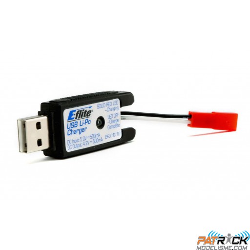 Chargeur Eflite Li-Po USB 1S 500mAh JST - BEC