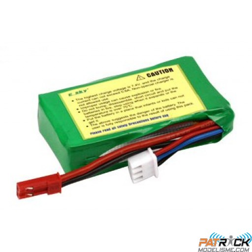 Batterie LiPo 10 c en 7,4v et 850mah pour bi rotor LAMA  v3/E300/Dauphin/Bell 47g/Micro koala