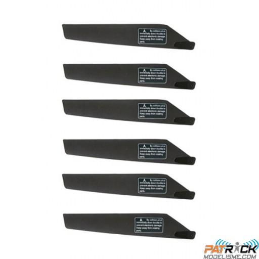 Pales principales A hautes 6pcs - E-SKY LAMA V2/V3/V4/COMANCHE/DAUPHIN/HUNTER/ROBINS/APACHE/Walkera 5#8/5#4
