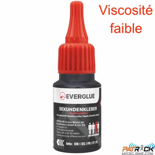 EVERGLUE colle CYANO UNIVERSELLE 20g viscosité faible