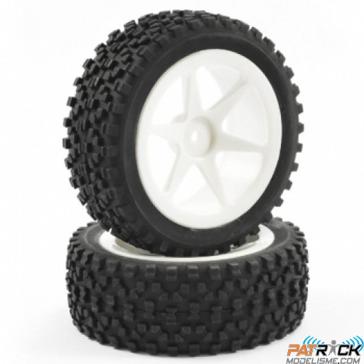 Roues Fastrax avant Cuboid - Buggy 1/10e  jantes 6 branches (2)