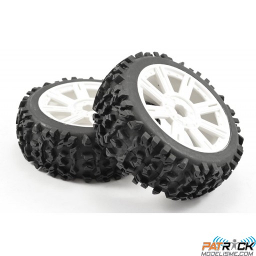 Roues Fastrax 8 Bâtons Blanches Maze Block 1/8 Buggy