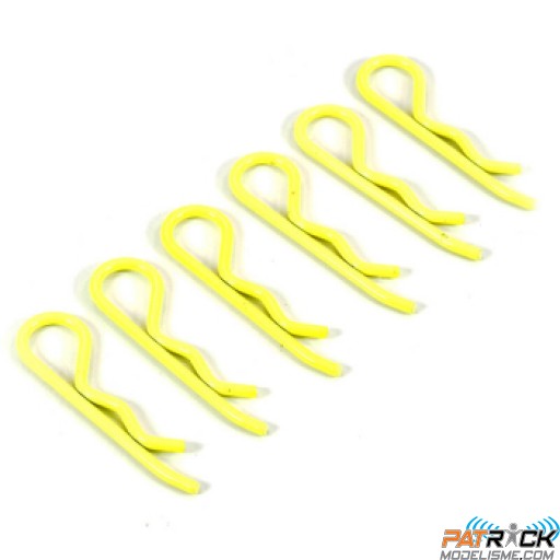 Clips de carrosserie Jaune Fluo 6 pièce(s) – 1/8e - 1/5e