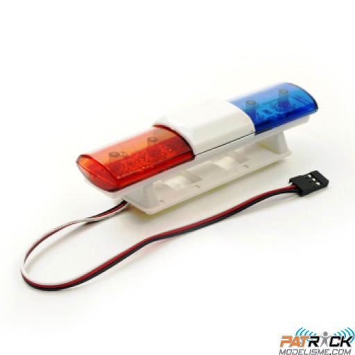 Barre de lumières POLICE piste drift crawler 1/10