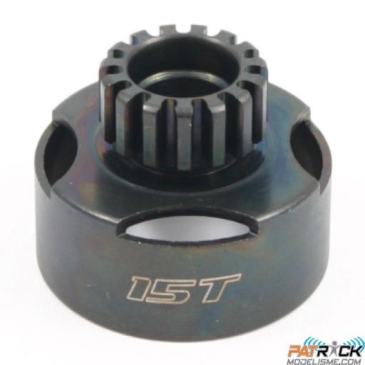 Cloche d'embrayage ventilée 15 dents Fastrax pour 1/8e