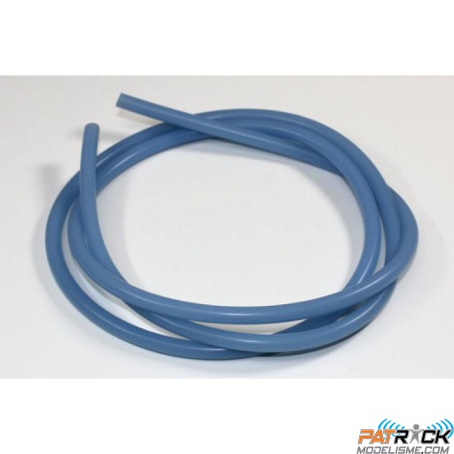 Durite silicone pour carburant bleu fluo Longueur 1M