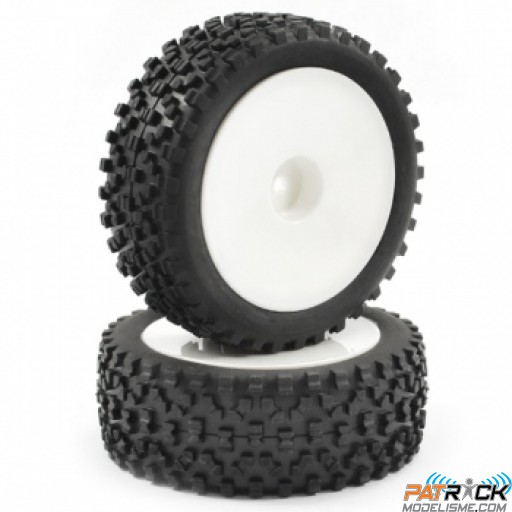 Roues Fastrax avant Cuboid - Buggy 1/10e  jantes pleines (2)