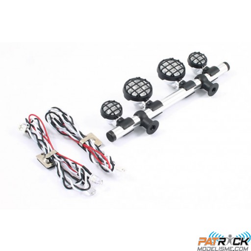 Barre de toit avec Leds blanches pour Scales et Crawlers.