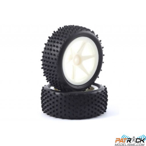 Roues Fastrax avants LP 'STUB' 6 bâtons Buggy 1/10e (2)