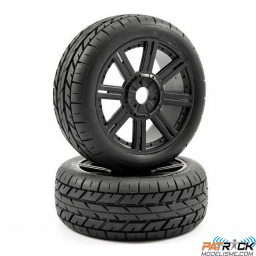 Roues Fastrax 8 Bâtons Noir EAGLE 1/8 Buggy