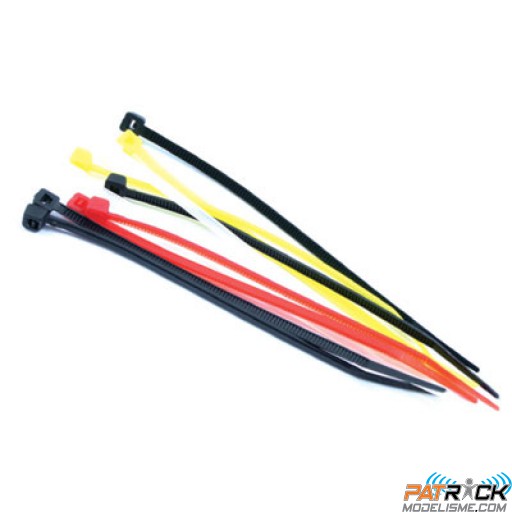 Colliers de serrage 100x2,5mm nylon assorti (10 pcs) Fastrax