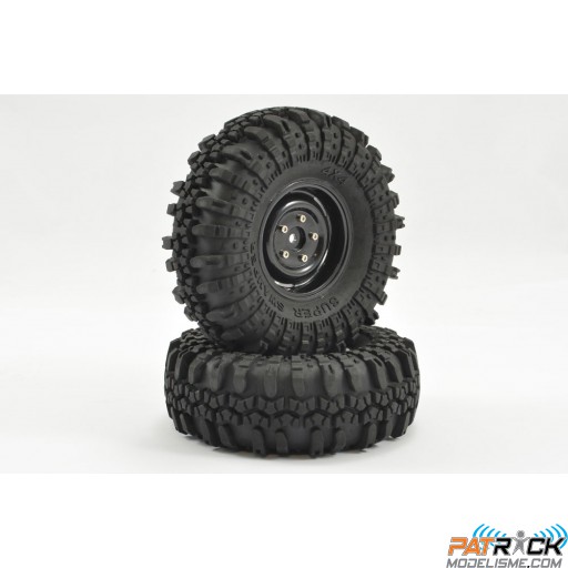 Roues Fastrax SWAMPER 118mm noir (2) 1.9" 1/10 Crawler