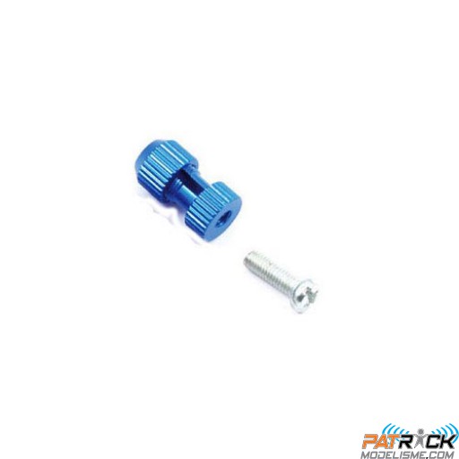 Support alu anodisé bleu de tube d'antenne
