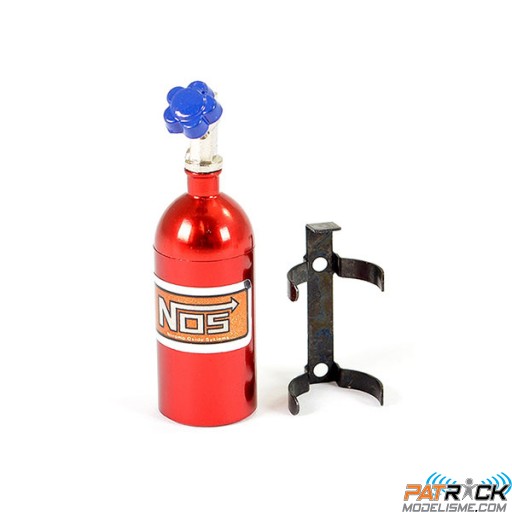 Bombonne et support NOS nitrous oxyde en alu.rouge