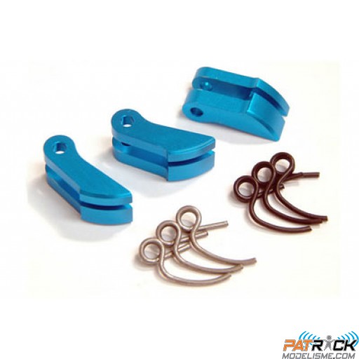 Masselotes d'embrayage aluminium anodisé bleu allégées et ressorts Fastrax