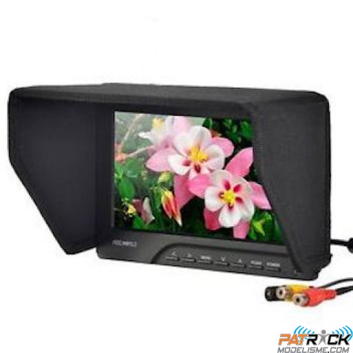 Ecran vidéo 7" 800x480 16/9 TFT 400cd/m² et pare soleil