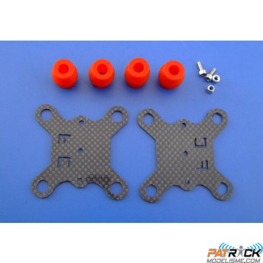 Support de camera carbone 3K avec Silent-blocs Dji PHANTOM