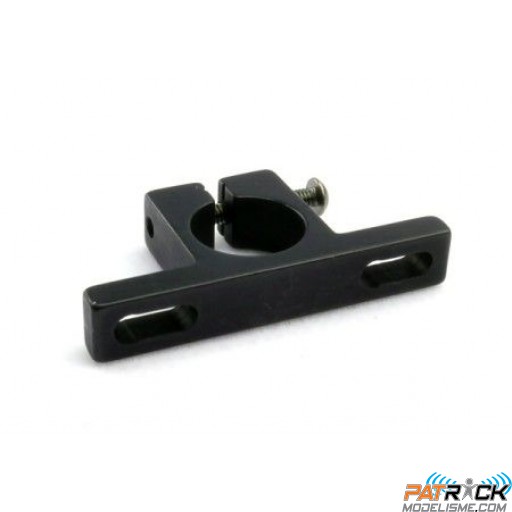 Collier de serrage 12mm alu Noir en T pour tube de train d'atterrissage (QA) multi-rotor-Pièce