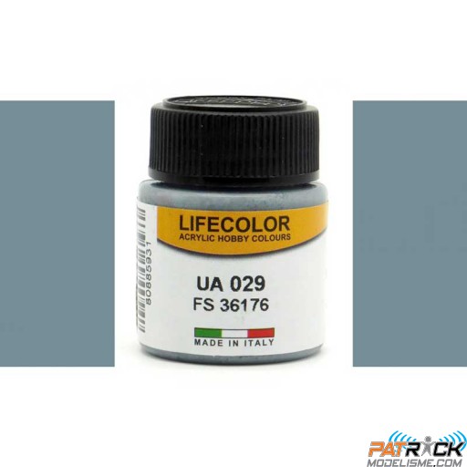 Pot de peinture acrylique LifeColor Gris UA029 22ml