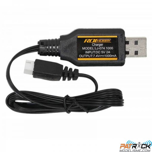 Chargeur USB 2S 3,7v 1A Fms/RocHobby