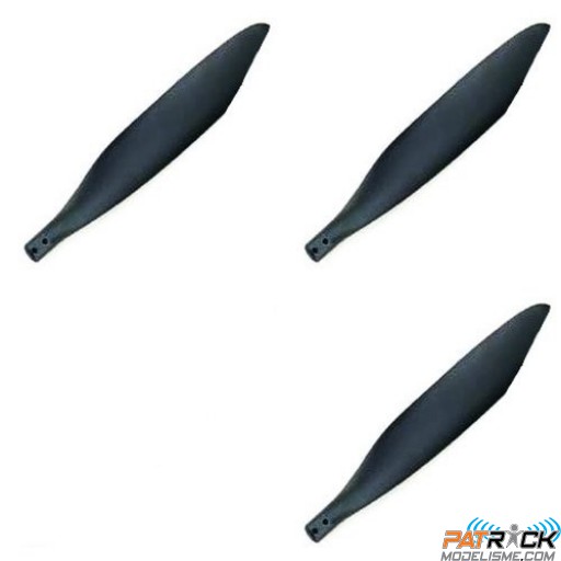 Jeu d'hélices 3 pales EP 13x9" - FMS Stuka/ New Big BF109/FW190/Giant Warbird