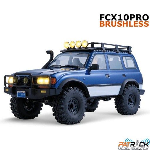 FMS 1/10e Toyota Land cruiser 80 FCX10Pro scaler ARTR kit (RS version) Bleu SUR-COMMANDE