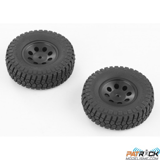 1/24 FCX24 : FMS Roues montées 2.5" avec jantes alu (2)