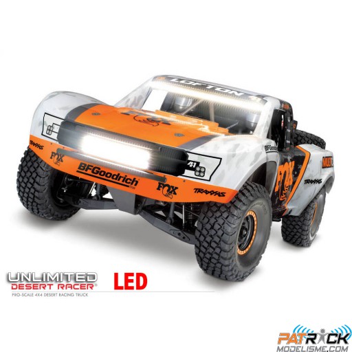 Traxxas UDR Unlimited Desert Racer 4X4 VXL LED TSM 1/7e FOX - Prêt à rouler