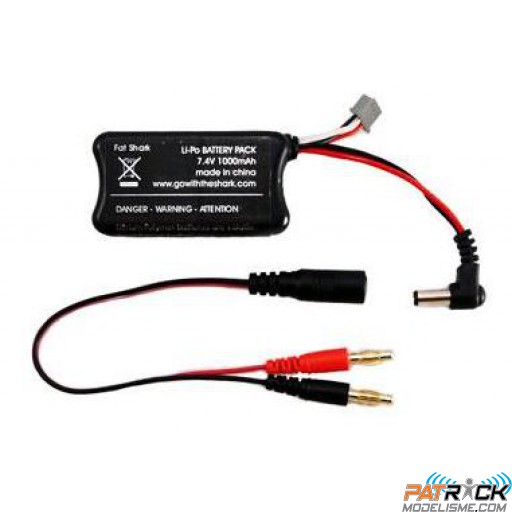 Batterie LiPo Fatshark 2s 7,4V 1000mah