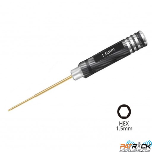 Tounevis ALU alen 1.5mm Nitrure de Titane