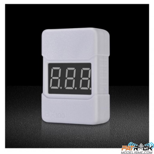 Testeur accus LiPo BLANC 1-8S avec alarme