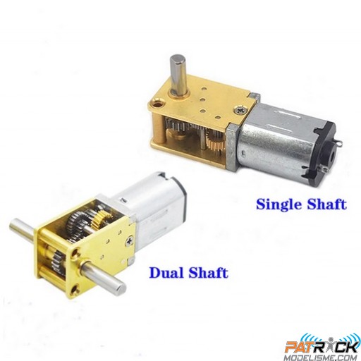 Moteur réducté double arbre FAST 3 à 12v - 4/16tr