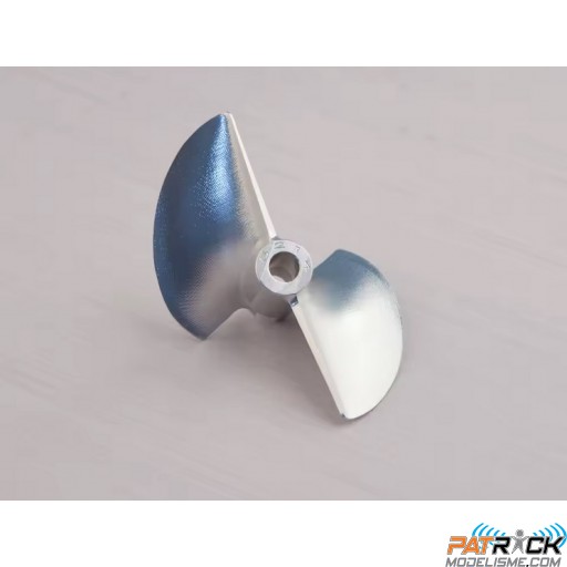 Hélice de vitesse 2 pales en alu 54mm / 1.4 pitch - axe 4.76mm