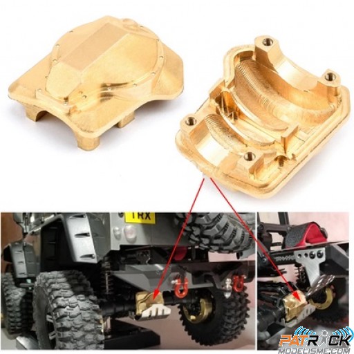 Carter de pont lesté en laiton (46gr) 1 pièce - Traxxas TRX-4 1/10e