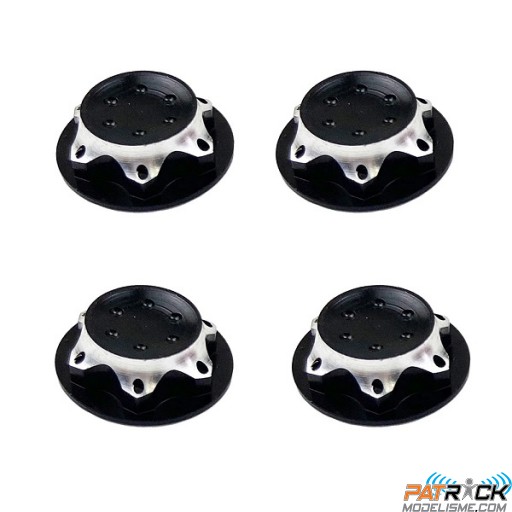 Ecrous de roues borgnes en aluminium 17mm Noir 1/8e FAST