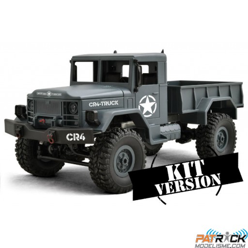 Funtek CR4-Truck 4WD 1/16 kit à monter gris bleu