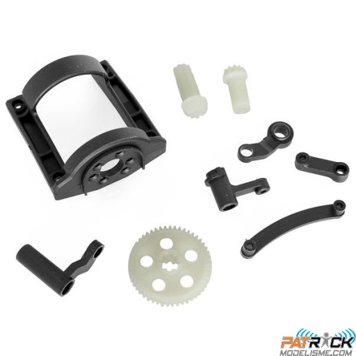 Couronne+pignon+protection moteur+renvoi de direction Funtek MT4
