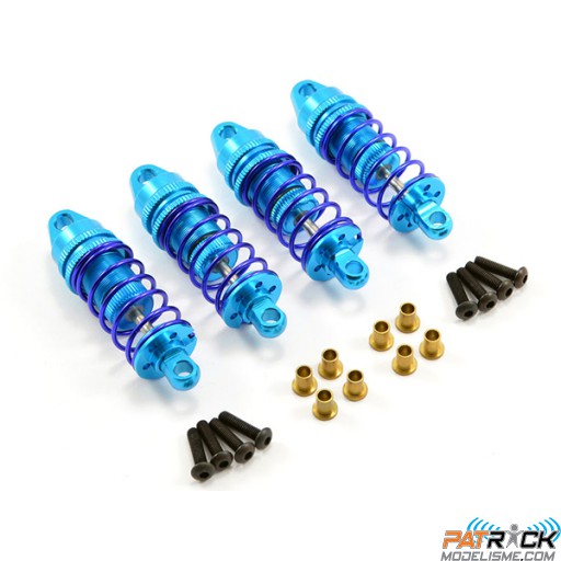 Fastrax Amortisseur alu bleu (4) Tamiya TT-02
