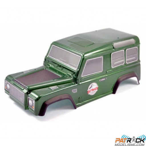 Carrosserie verte peinte et décorée FTX Outback