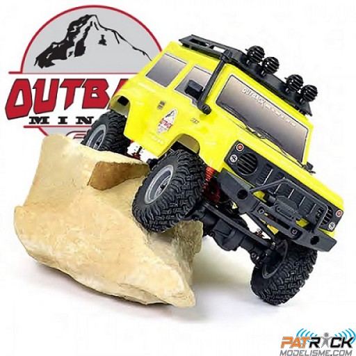 FTX Crawler Outback Mini 2.0 PASO JAUNE 4wd 1/24e Prête à rouler