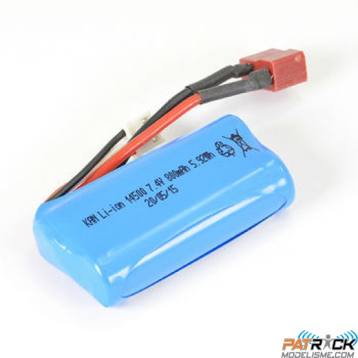 Batterie Li-ion 7,4V 800mAh prise Deans FTX Tracer