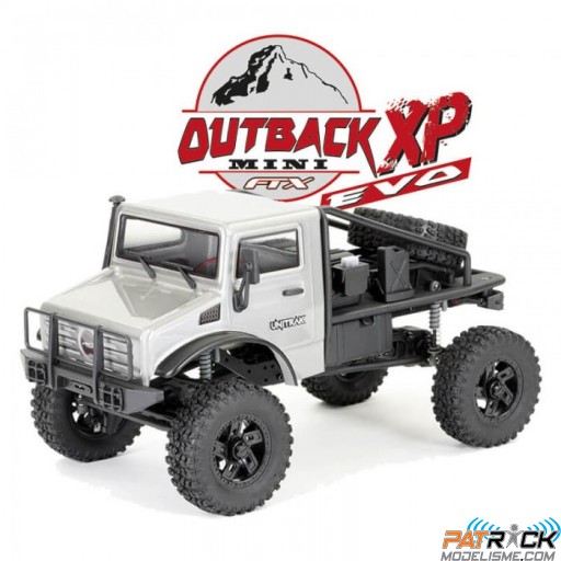 FTX Outback Mini XP Evo Unitrak Trail Argent 1/18e - Prêt à rouler