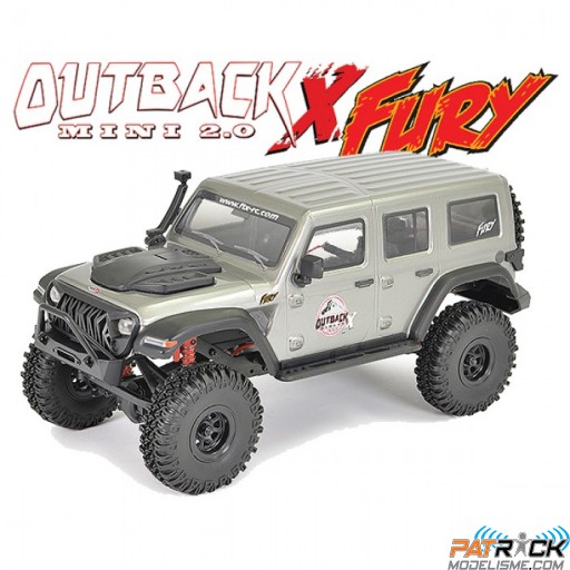 FTX Outback Mini X FURY 4wd 1/18e Gris Prêt à rouler