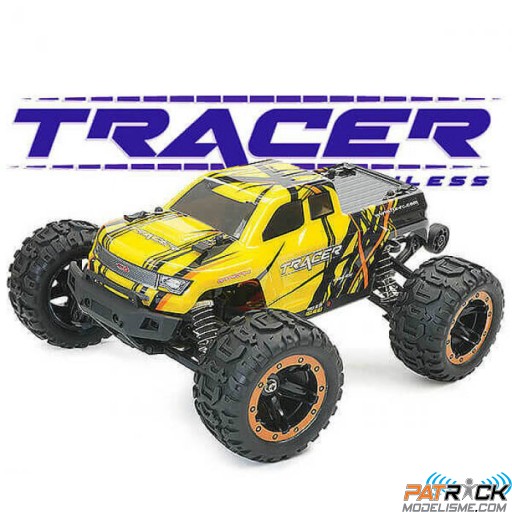 FTX TRACER Monster Truck 4WD Brushless 1/16e JAUNE - Prêt à rouler