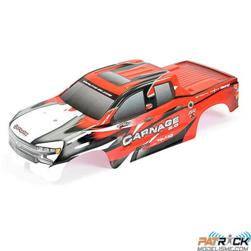 Carrosserie décorée Rouge FTX Carnage 2.0 / Mhd truggy