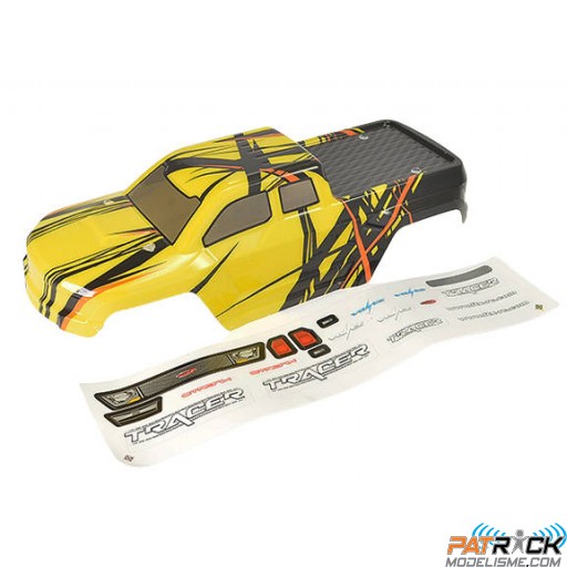 Carrosserie jaune monster Ftx Tracer 1/16e