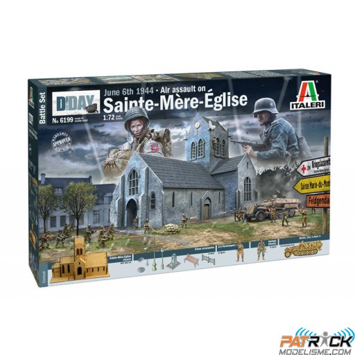 1/72 Italeri Bataille de Normandie Sainte-Mère-Eglise 6 Juin 1944