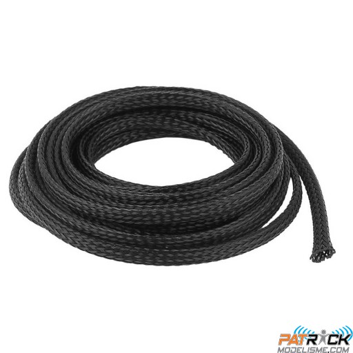 Gaine extensible noire 10 mm 1m