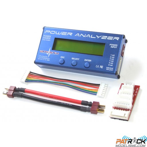 Etronix Li-Po/Li-Fe - Testeur équilibreur pour accus 1/6S